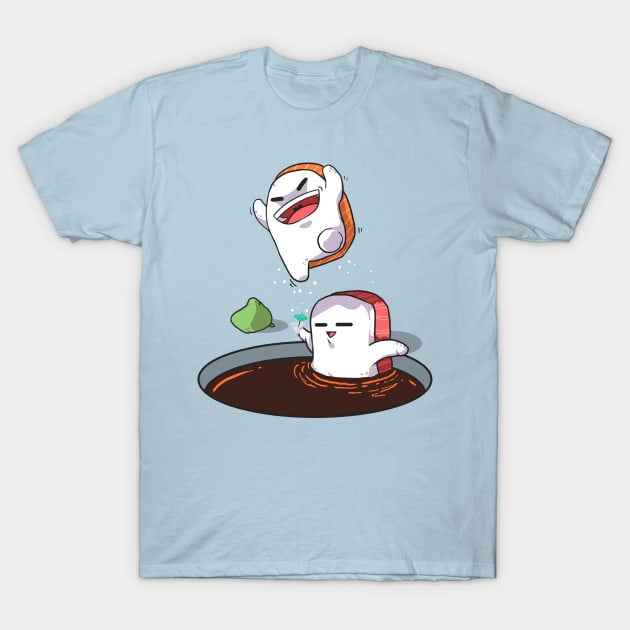 Sushi Cannonball Part3 T-Shirt by mankeeboi